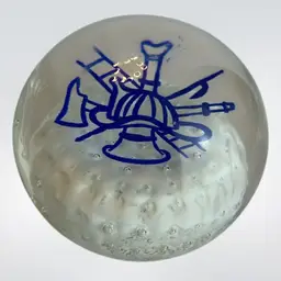 Millville Art Glass Fireman Paperweight