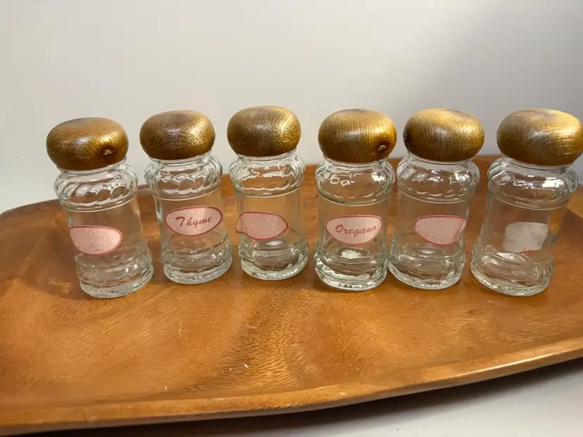Vintage Spice Or Tincture, Bottles Set Of 6