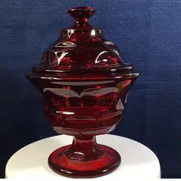Fostoria Red Candy Dish