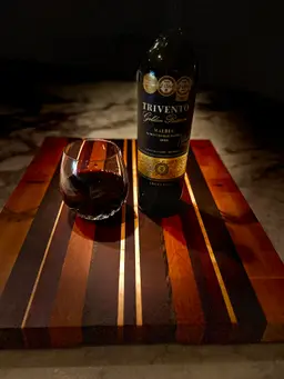 End-grain, multi species butcher block cutting board