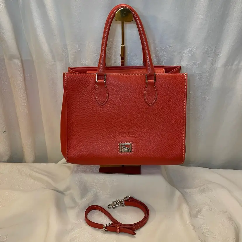 Dooney & Burke Orange Satchel Shoulder Bag