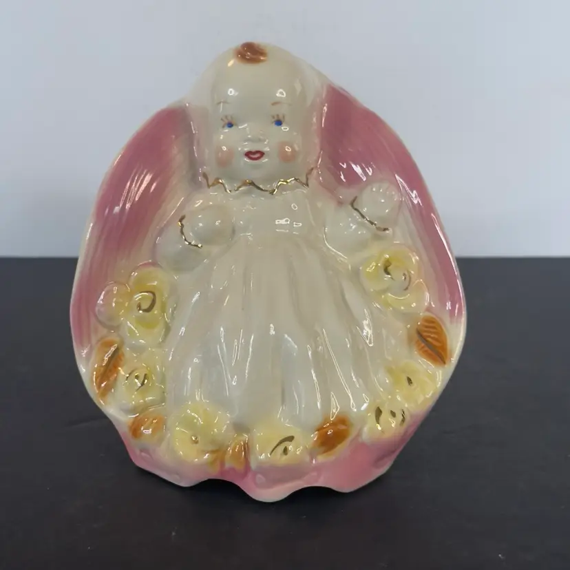 #1126 Vintage, Shawnee Pottery, USA,Baby Girl, Planter, Vase, #265
