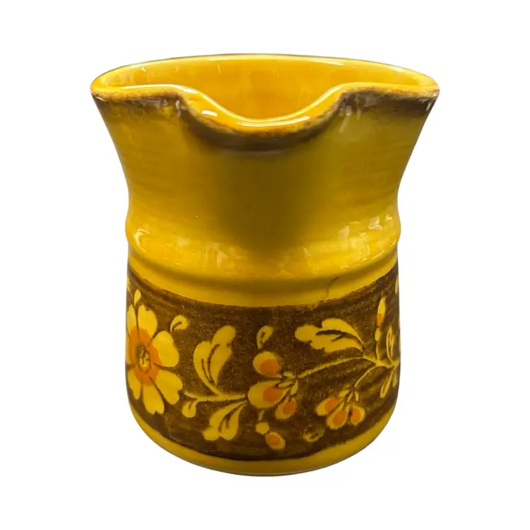 Classic 1960's METLOX California Pottery Creamer & Sugar "POPPY TRAIL" Pattern!!