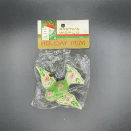 Kurt Adler Wooden Bird Christmas Ornament Vintage New Old Stock Holiday Decor