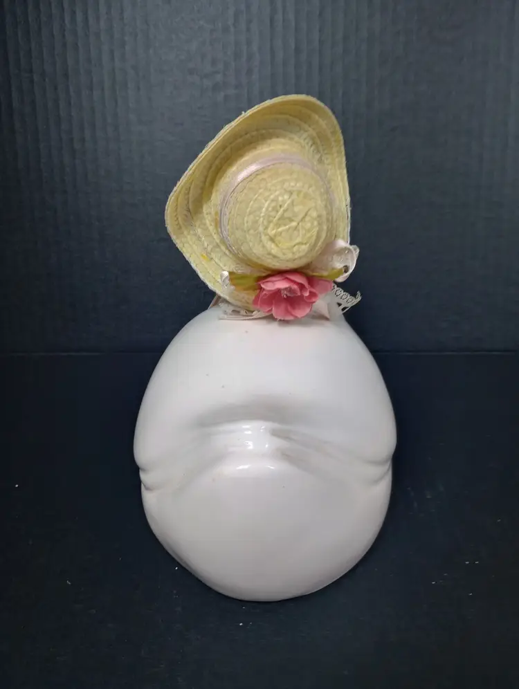 Vintage Ceramic Hand painted Hat Wearing Duck 1980s USA AG Products 8 in