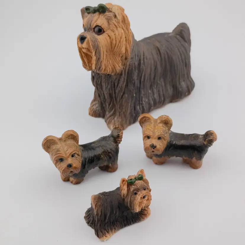 Family of yorkies, figurines