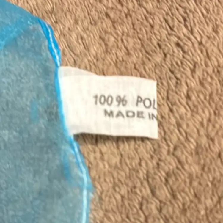 VINTAGE Scarf - Flowers Pink, Blue, Purple Made in Italy