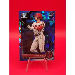 Zach Neto 2022 Bowman Draft Sapphire Chrome Los Angeles Angels