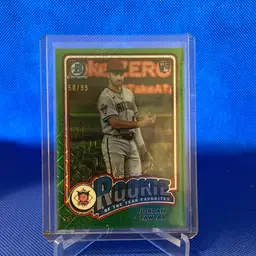 2024 Bowman Chrome Mega Jordan Lawlar Rookie Of The Year Favorites Green Parallel /99 Arizona Diamondbacks