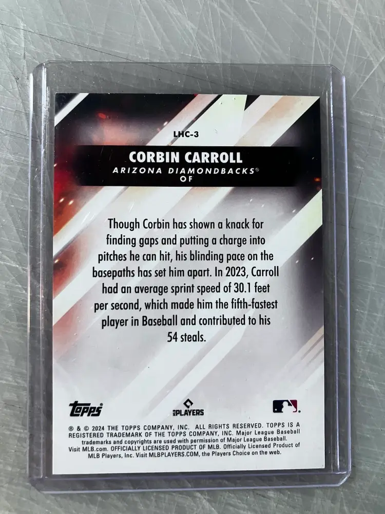 Corbin Carroll 2024 TOPPS Update Red Let Him Cook SSP /10 Diamondbacks