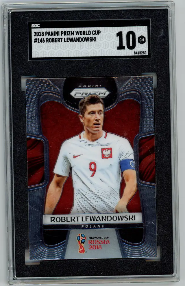 2018 Prizm World Cup ROBERT LEWANDOWSKI #146 POLAND SGC 10 GM