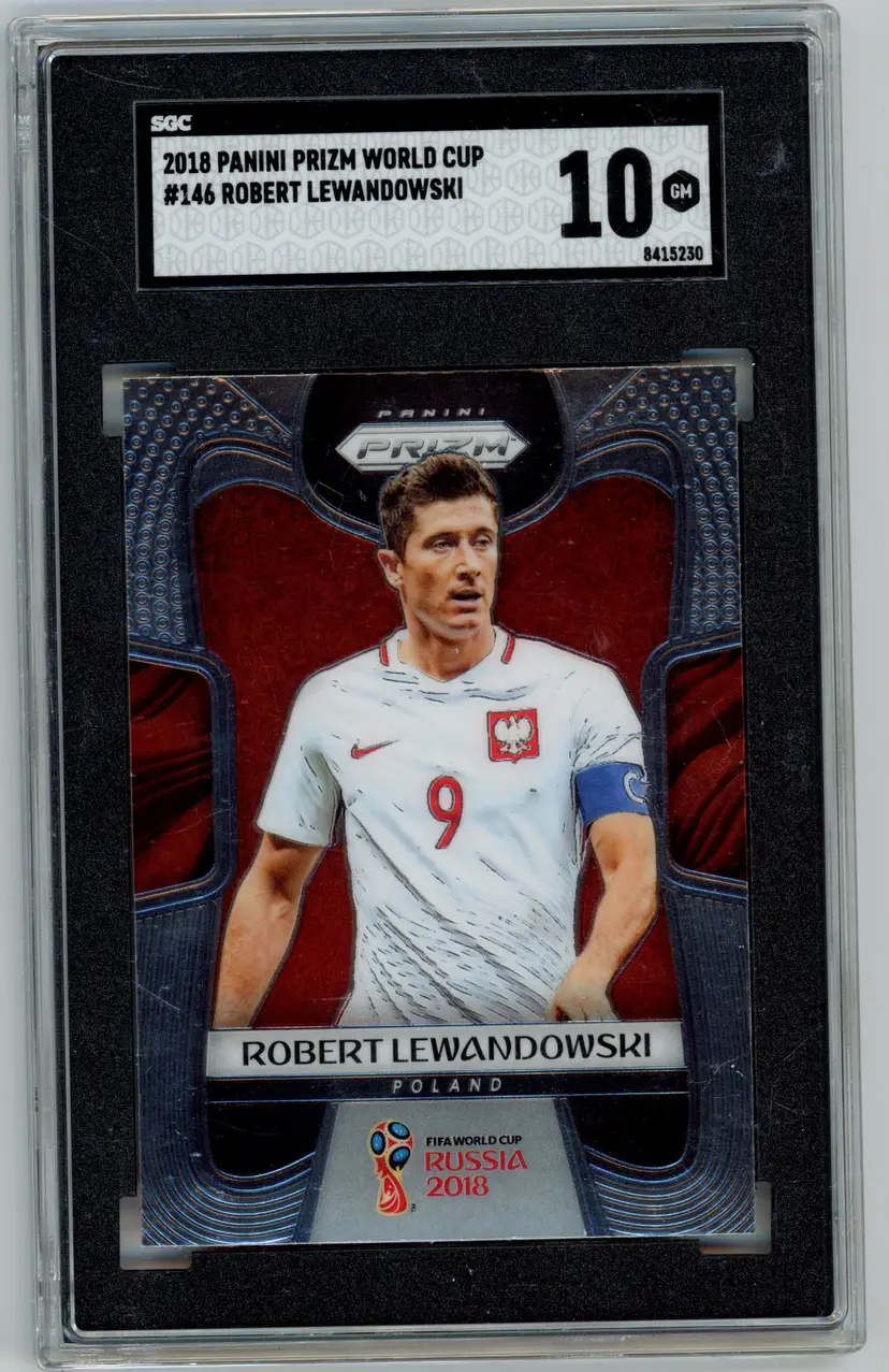 2018 Prizm World Cup ROBERT LEWANDOWSKI #146 POLAND SGC 10 GM