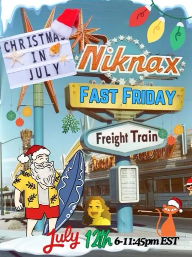 Fast Friday Freight Train-Christmas in July🎄Auntie Q's🎄