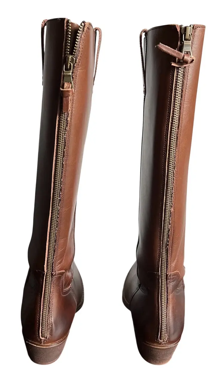 Sofft Astoria Cork Brown Leather Boots with Zipper Size 10 (New)