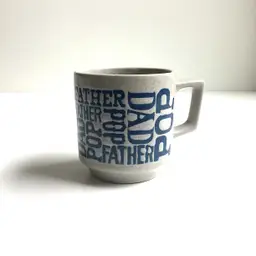 Dad Pop Father typography mug / Father's Day gift / vintage Father's Day