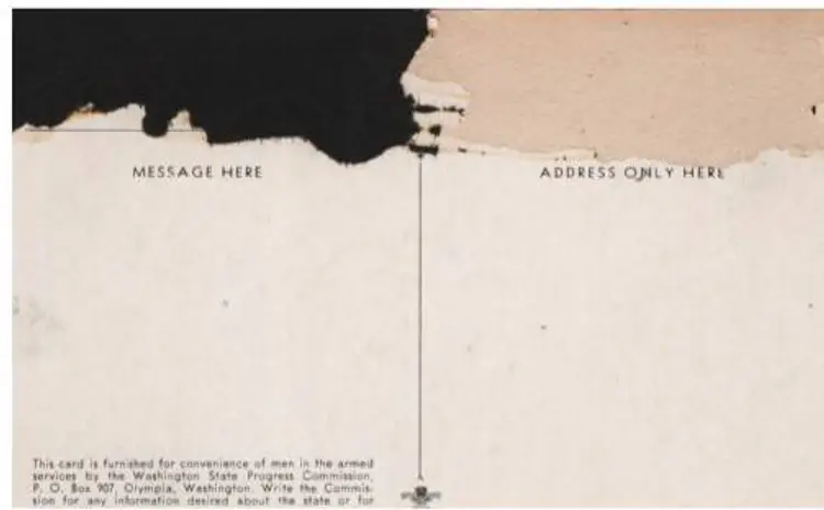 Postcard The Peace Arch Blaine Washington US Canada Military