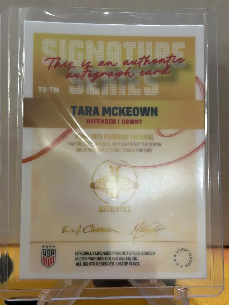 Tara McKeown (Rudd) 2025 Parkside Thermal Sig Series Auto