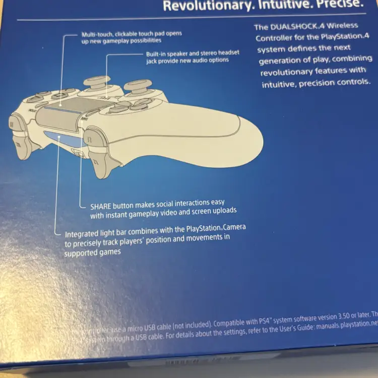 New In Package - PS4 Jet Black Controller New Old Stock