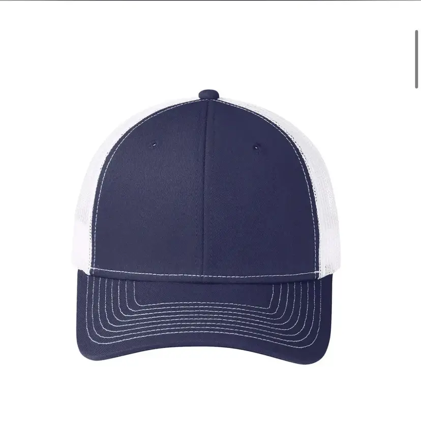 Port Authority SnapBack Navy Trucker Hat NEW