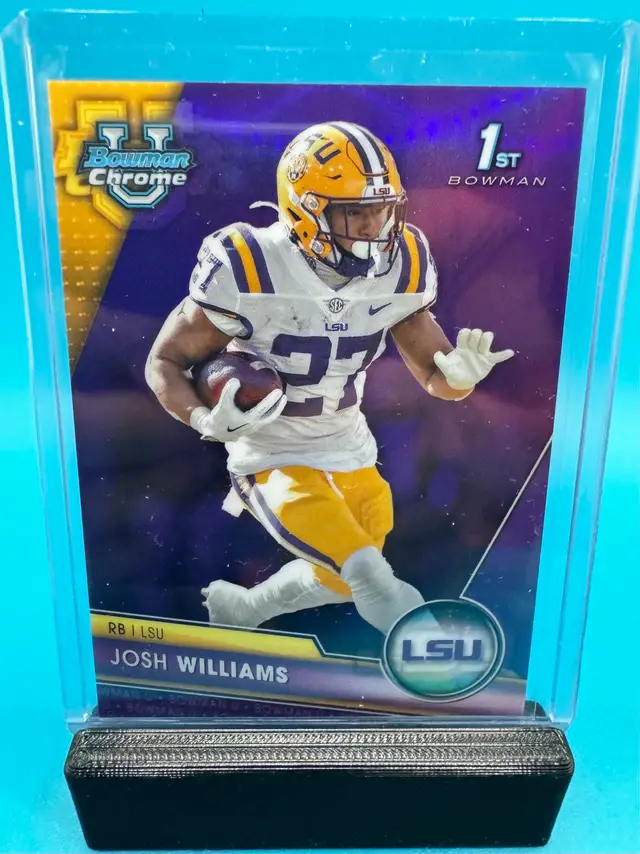 Josh Williams 1st Bowman Chrome U Purple Refractor /399 LSU Tigers