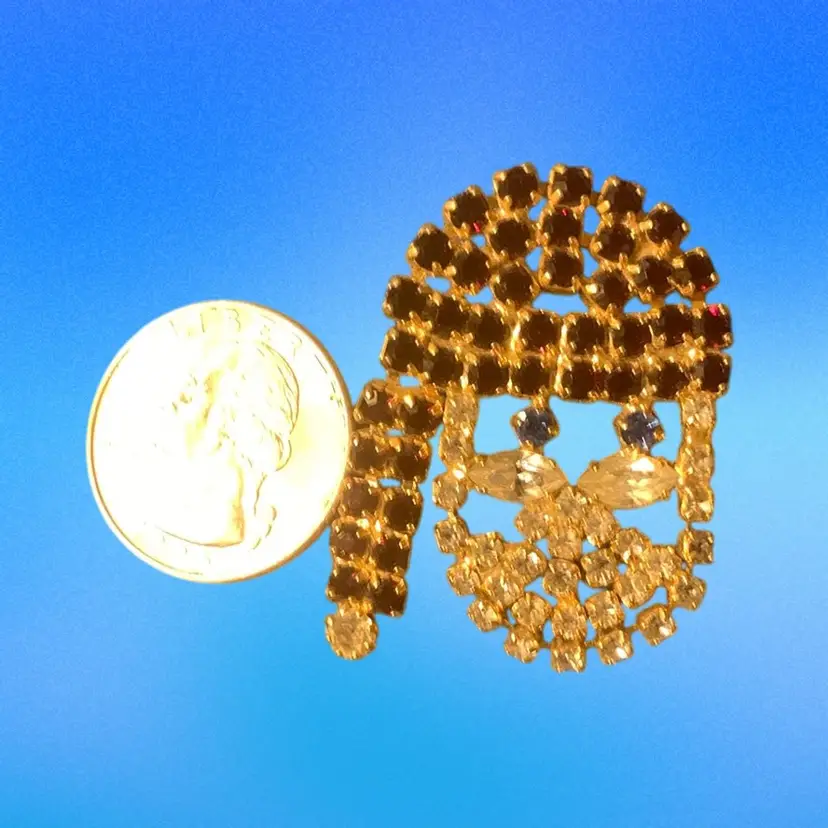 Rhinestone Santa Face