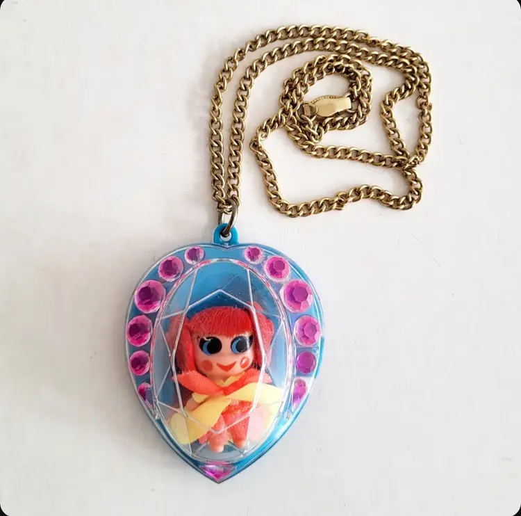 Vintage 1967 Mattel Jewelry Kiddles Locket Doll Necklace