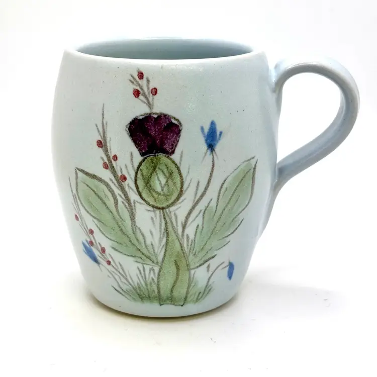 Scotland Stoneware Thistle Mug 3.5”