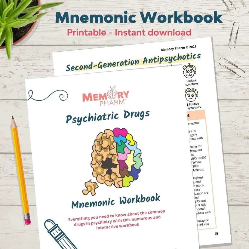 Psychiatric Drugs Mnemonic Workbook