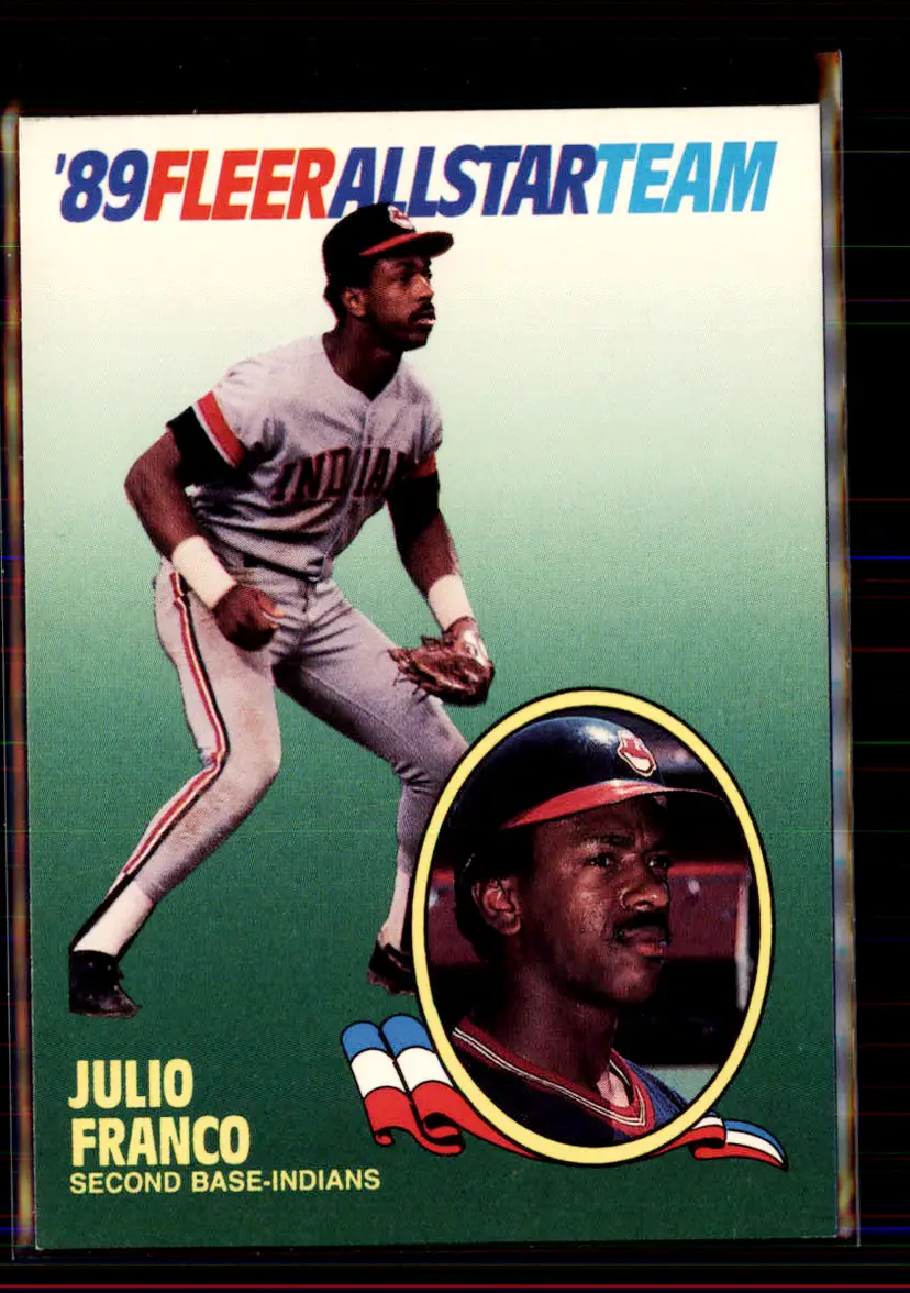 Julio Franco 1989 Fleer 1989 Fleer All-Star Team #5 - Cleveland Indians - (146-)