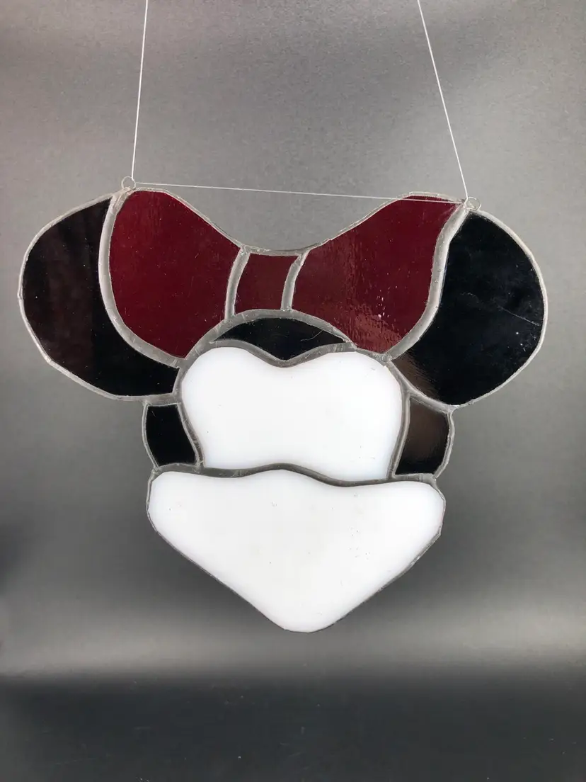 Disney Minnie Mouse Stained Glass Sun Catcher