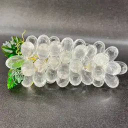 Czech Clear Glass Bead Grape Cluster Bunch Fruit Decor