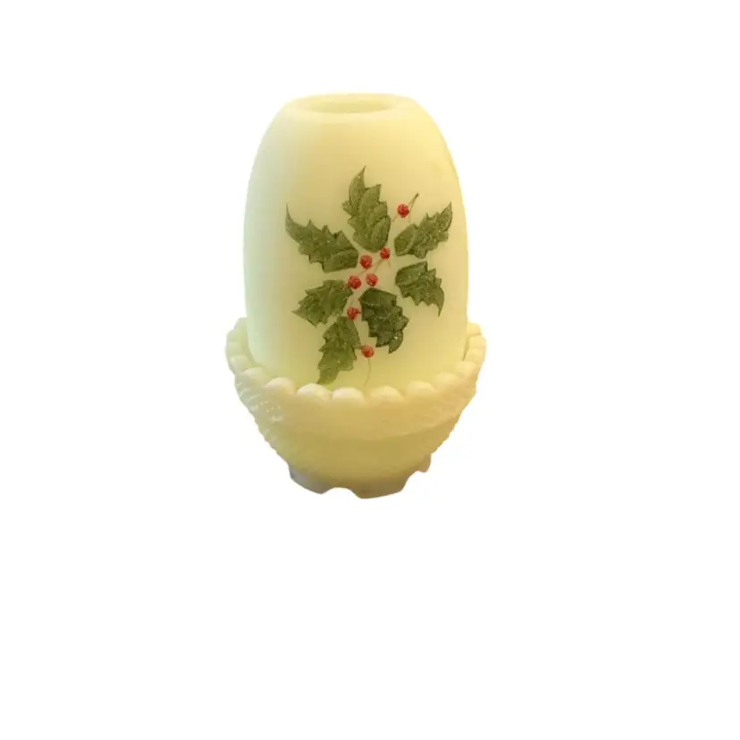 Fenton Holly Berry Fairy Lamp