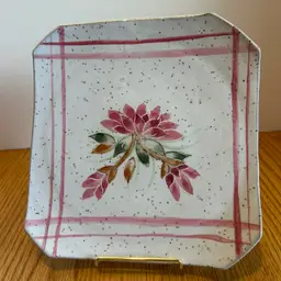 Pottery Plate “Lotus” By Montana Artist Betty Filius From Fox Farm Pottery