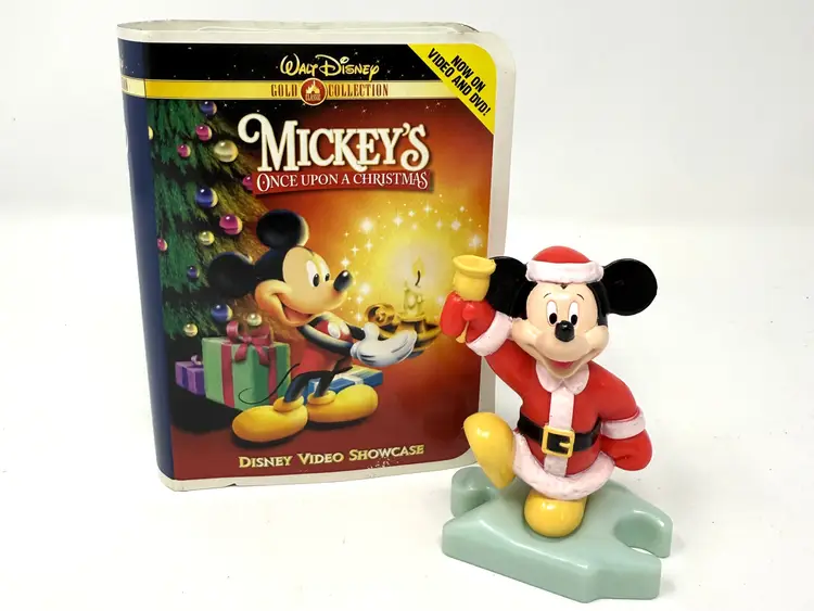 Mickey Mouse Plastic Ornament 2000 McDonalds Promo Christmas Figure