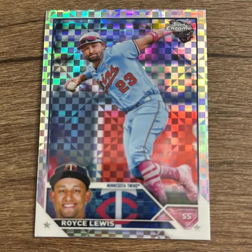 Royce Lewis 
2023 Topps Chrome X-fractor 
Minnesota Twins