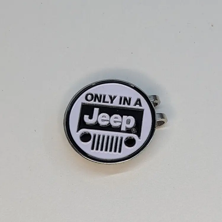Fun, Only in a JEEP Golf Ball Marker with Magnetic Hat Clip - Iconic Logo