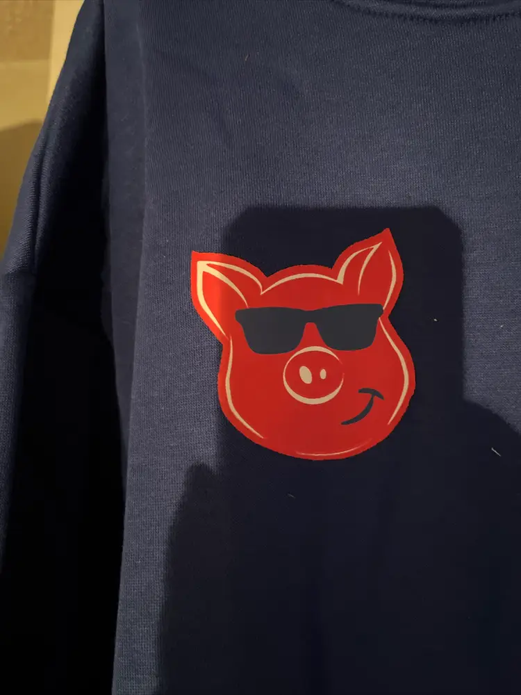 USA Sweatshirt Adult XL Oink Clothing Patriotic Casual New Tags Red White Blue