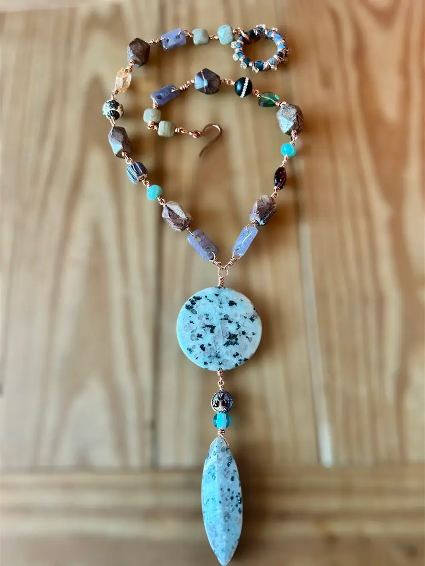 The Priestess- OOAK  Handmade Gemstone Necklace By Me