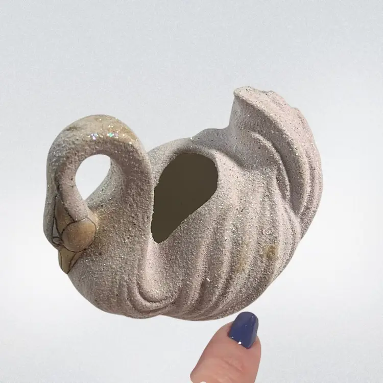 Swan Mini Shimmering Planter Ceramic | 3.5” (*read)