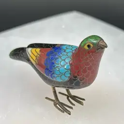 Mini Cloisonné Enamel Bird
