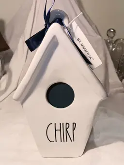 Rae Dunn "Chirp" Ceramic Bird House