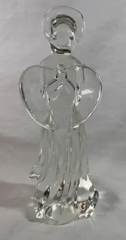 Vintage Hand Blown Art Glass Angel  Figurine