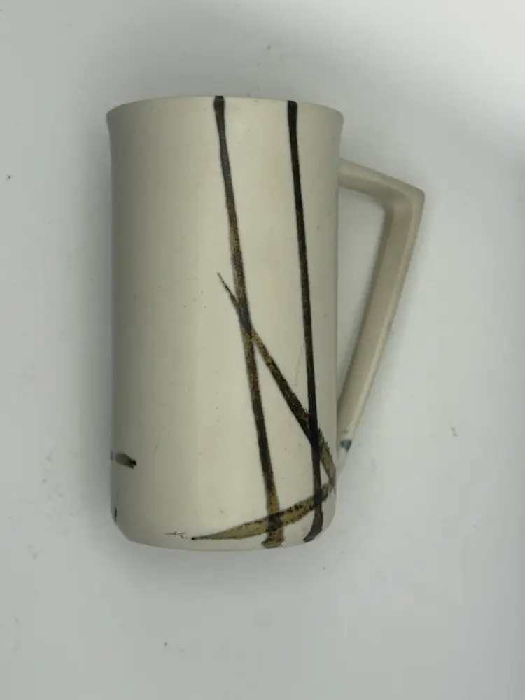 Contemporary Ceramic Mug Signed 6”