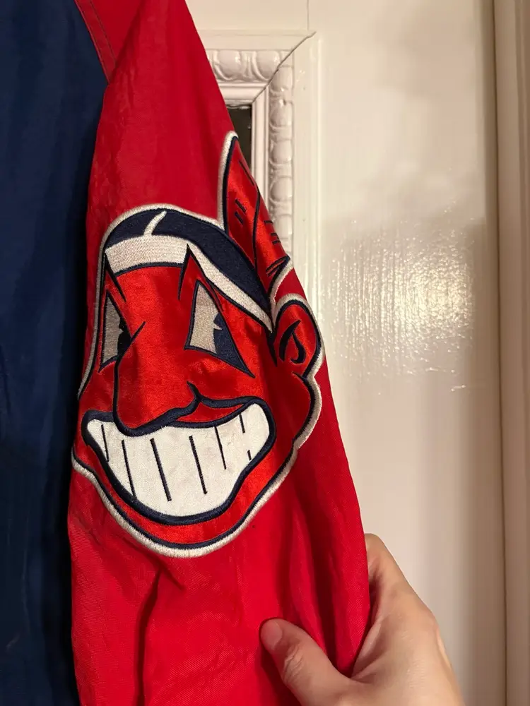 Cleveland Indians Starter Jacket Pullover Windbreaker, Men’s Large