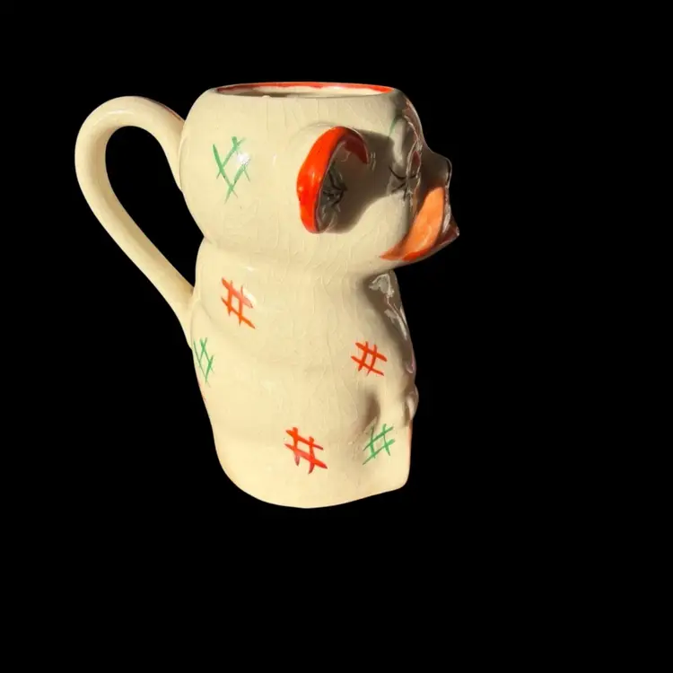 Antique BONZO The Dog Lusterware Small Pitcher Creamer Hand Painted Made in Japan
