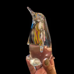Clear Crystal Penguin Figurine