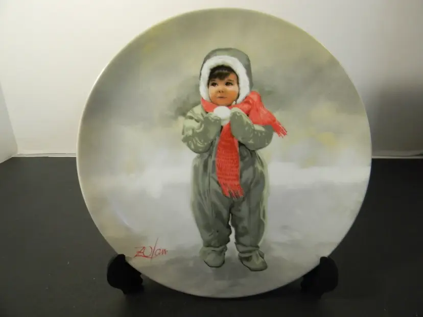 Winter Angel  1984 Wonder of Childhood Collection-The Third Plate-artist Donald Zolan