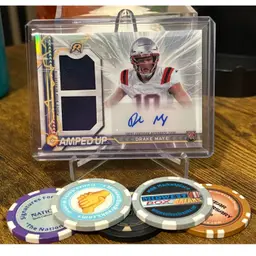 2024 Topps Resurgence Amped Up Rookie Patch Auto Drake Maye RC