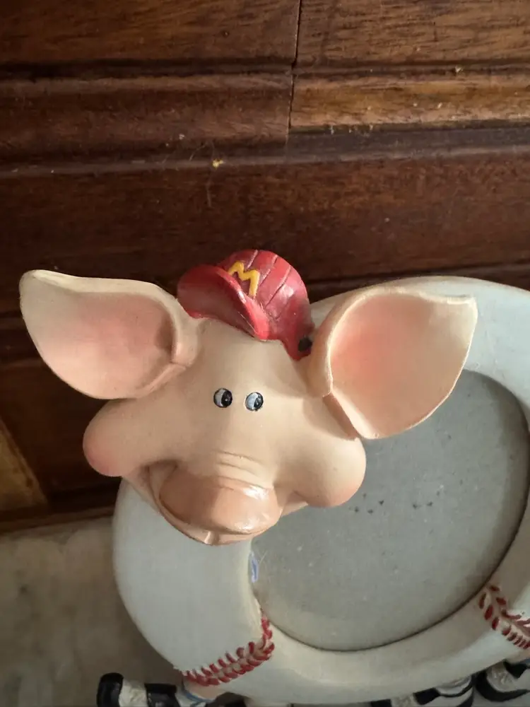 Pig Baseball Softball Picture Frame
