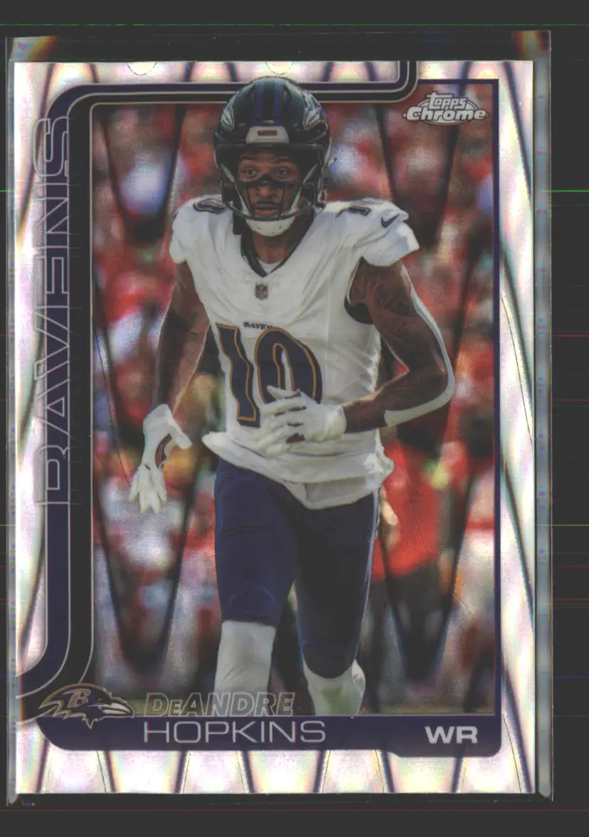 Deandre Hopkins 2025 Topps Chrome RayWave Refractor #20 - (142) - Baltimore Ravens
